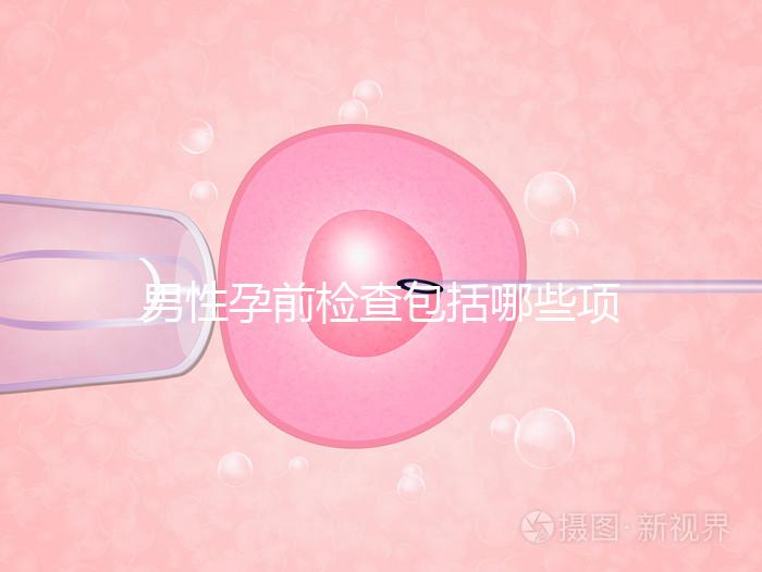 男性孕前檢查包括哪些項目？
