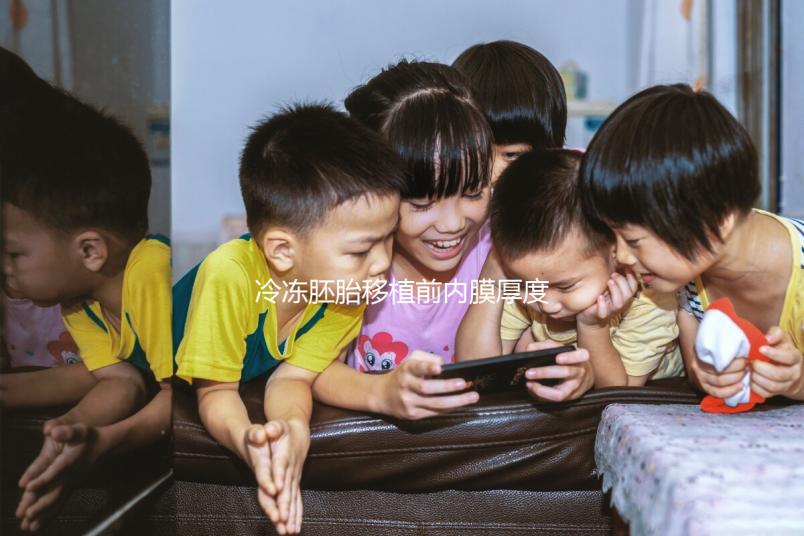 冷凍胚胎移植前內膜厚度可同房分析，60s不出血