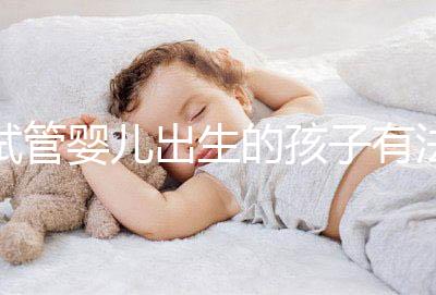 試管嬰兒出生的孩子有法律地位嗎？