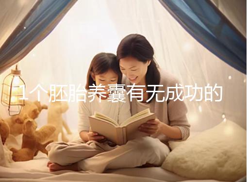 1個胚胎養囊有無成功的幾率進來看，能養成幾個真不好說